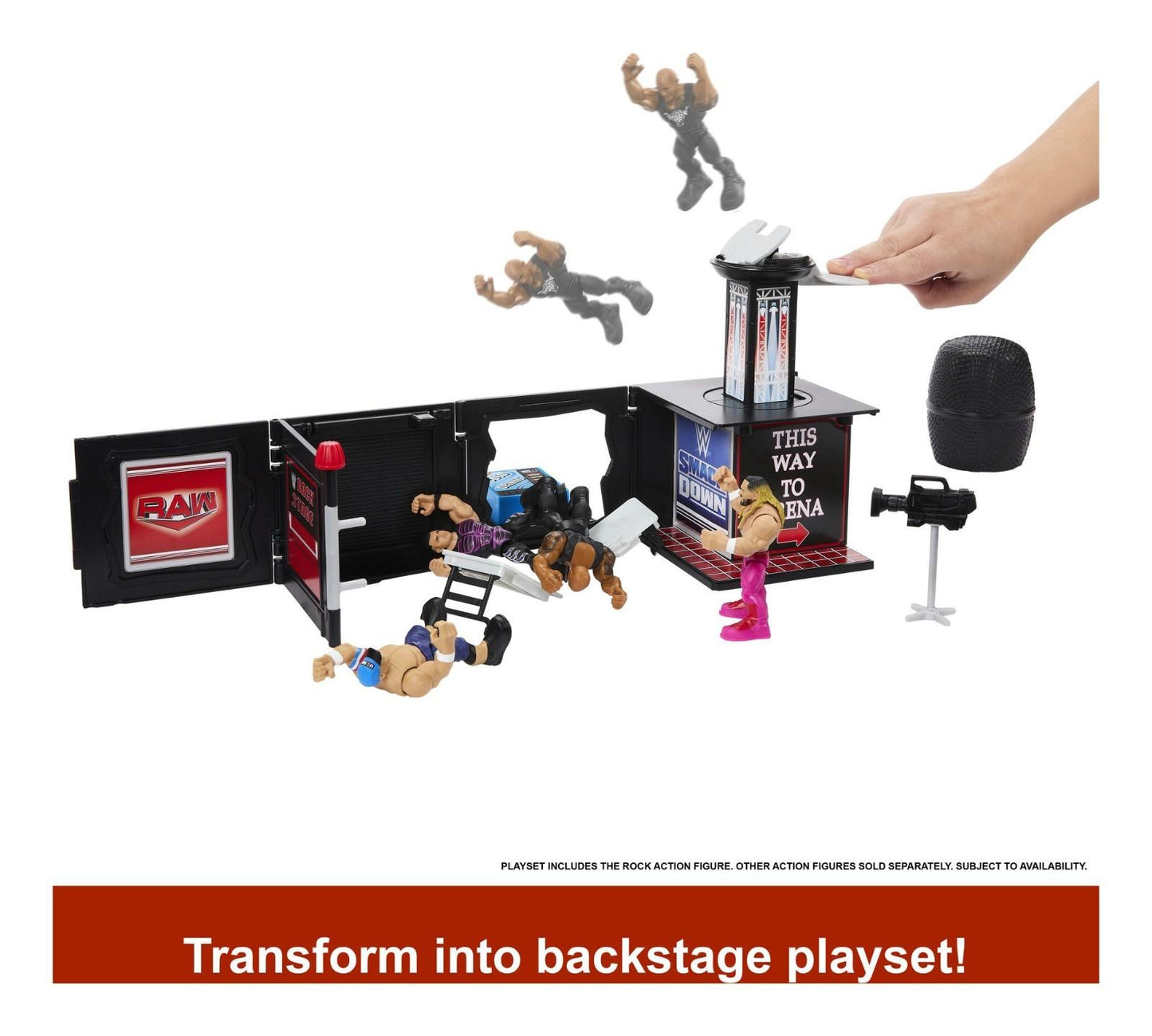 WWE Knuckle Crunchers Final Boss Microphone Playset