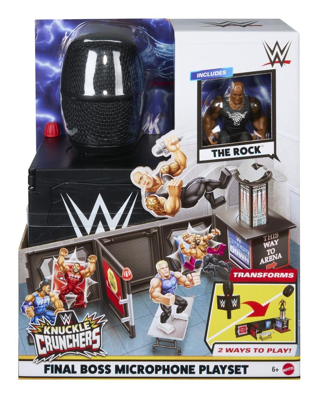 WWE Knuckle Crunchers Final Boss Microphone Playset