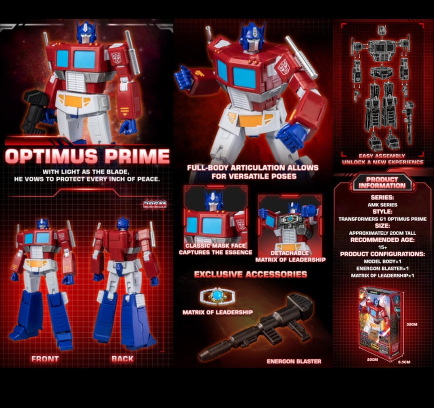 Transformers Generation One AMK Series Model Kits 20 cm Hasbro Yolopark