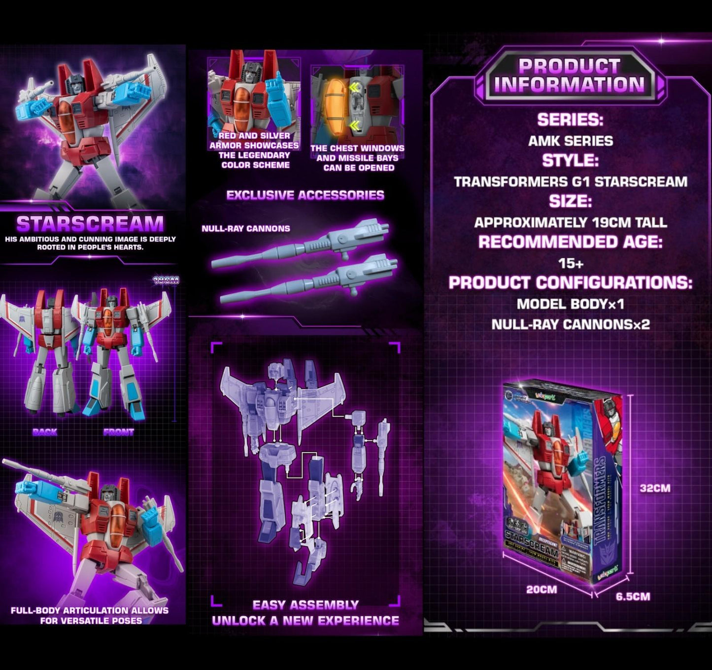 Transformers Generation One AMK Series Model Kits 20 cm Hasbro Yolopark