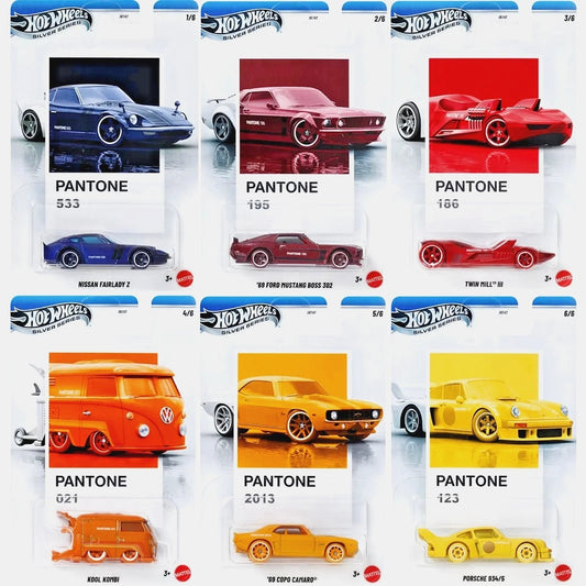 Hot Wheels Silver Series Pantone Complete 6 Pack Full Limited Edition Set