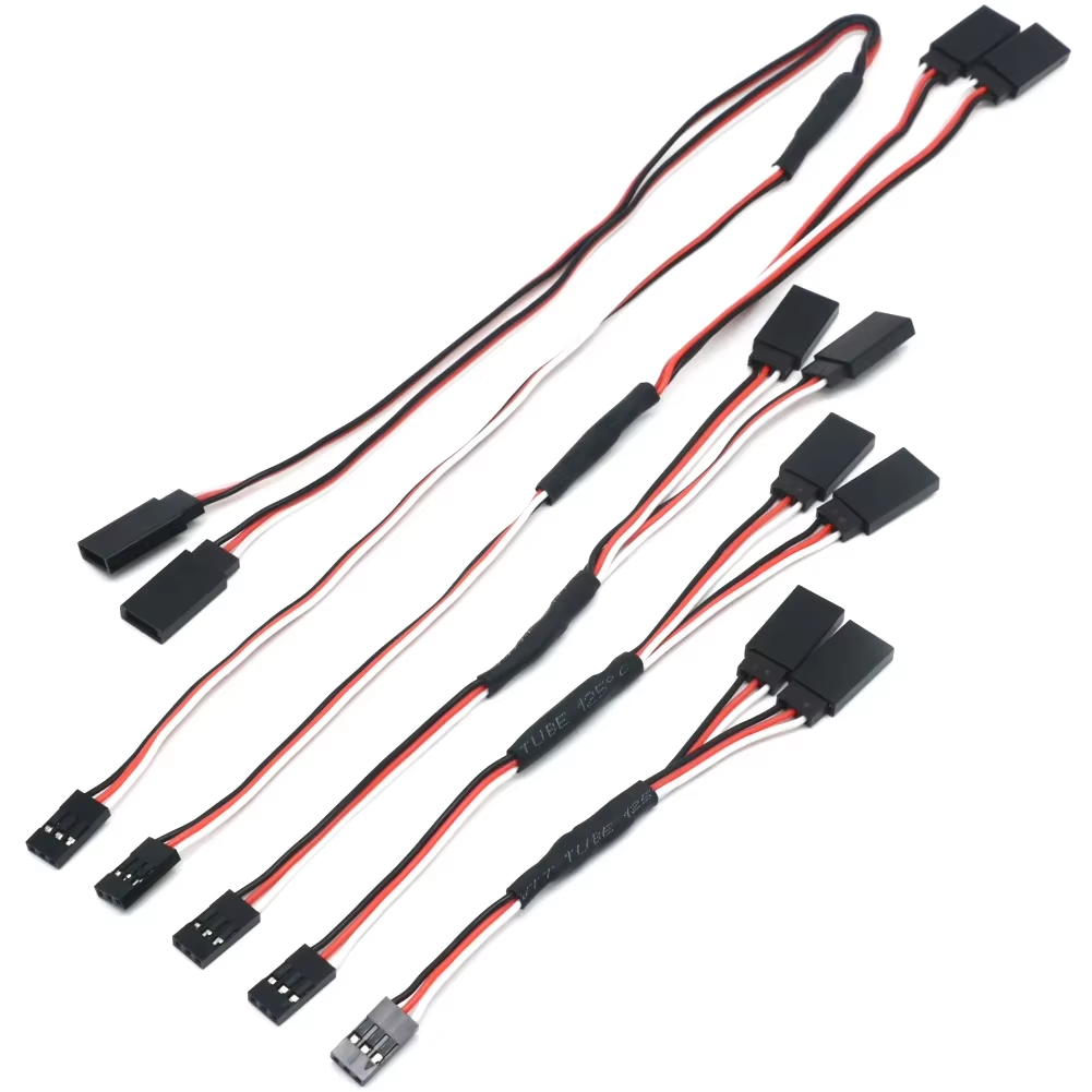 JR Wire Connector Servo Extension Leads RC Wire Cable Male Female Y Options