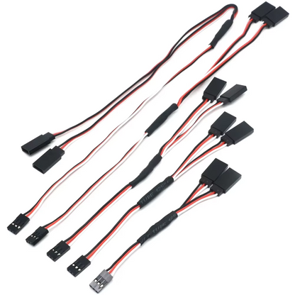 JR Wire Connector Servo Extension Leads RC Wire Cable Male Female Y Options