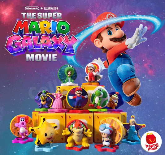 Super Mario Galaxy Movie Happy Meal 2026 Hanger Figures