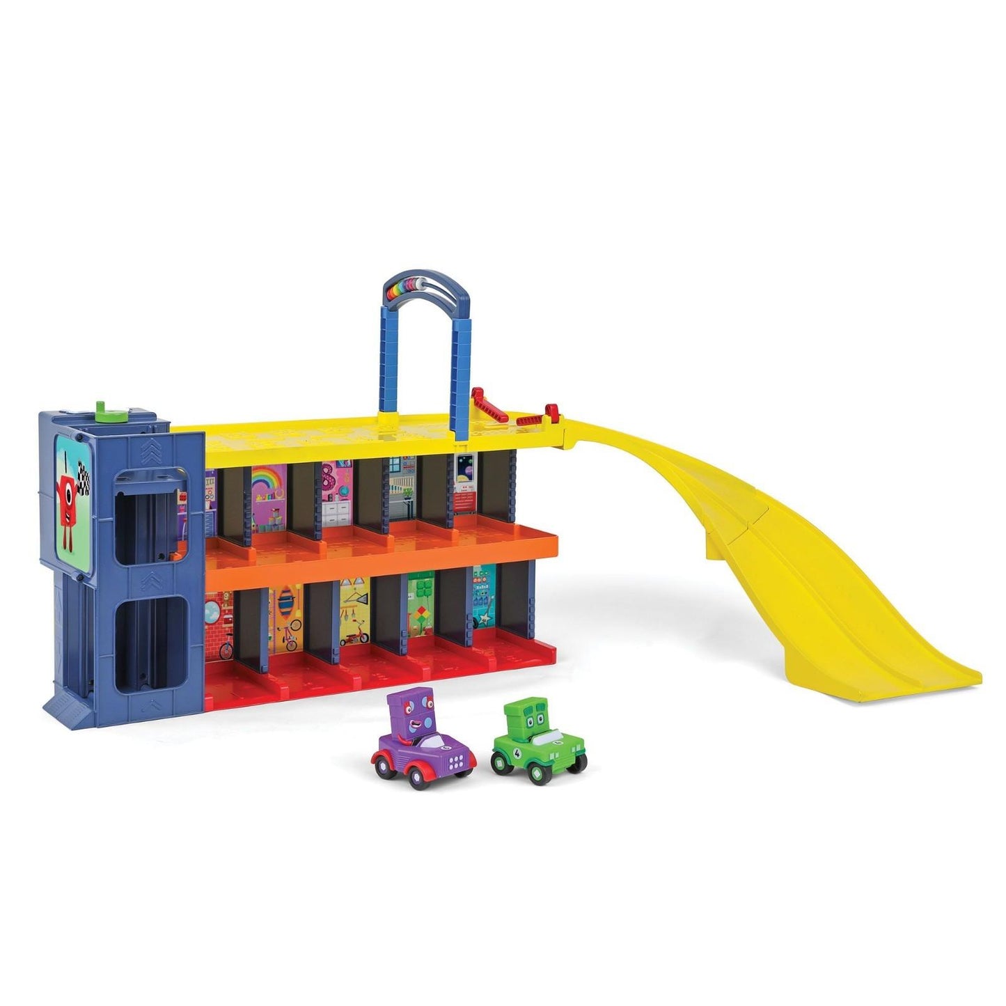 Numberblocks Counting Car Garage for Mini Vehicles