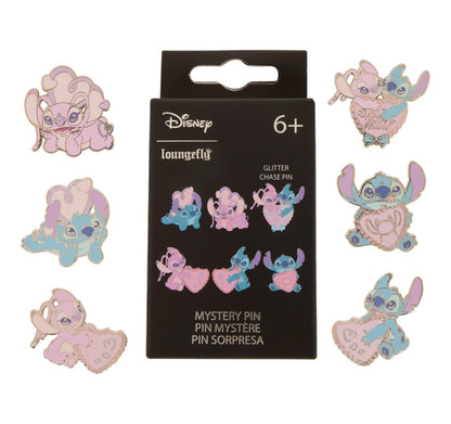 Disney Lilo and Stitch angel hearts mystery loungefly pin