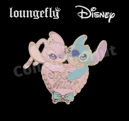 Disney Lilo and Stitch angel hearts mystery loungefly pin