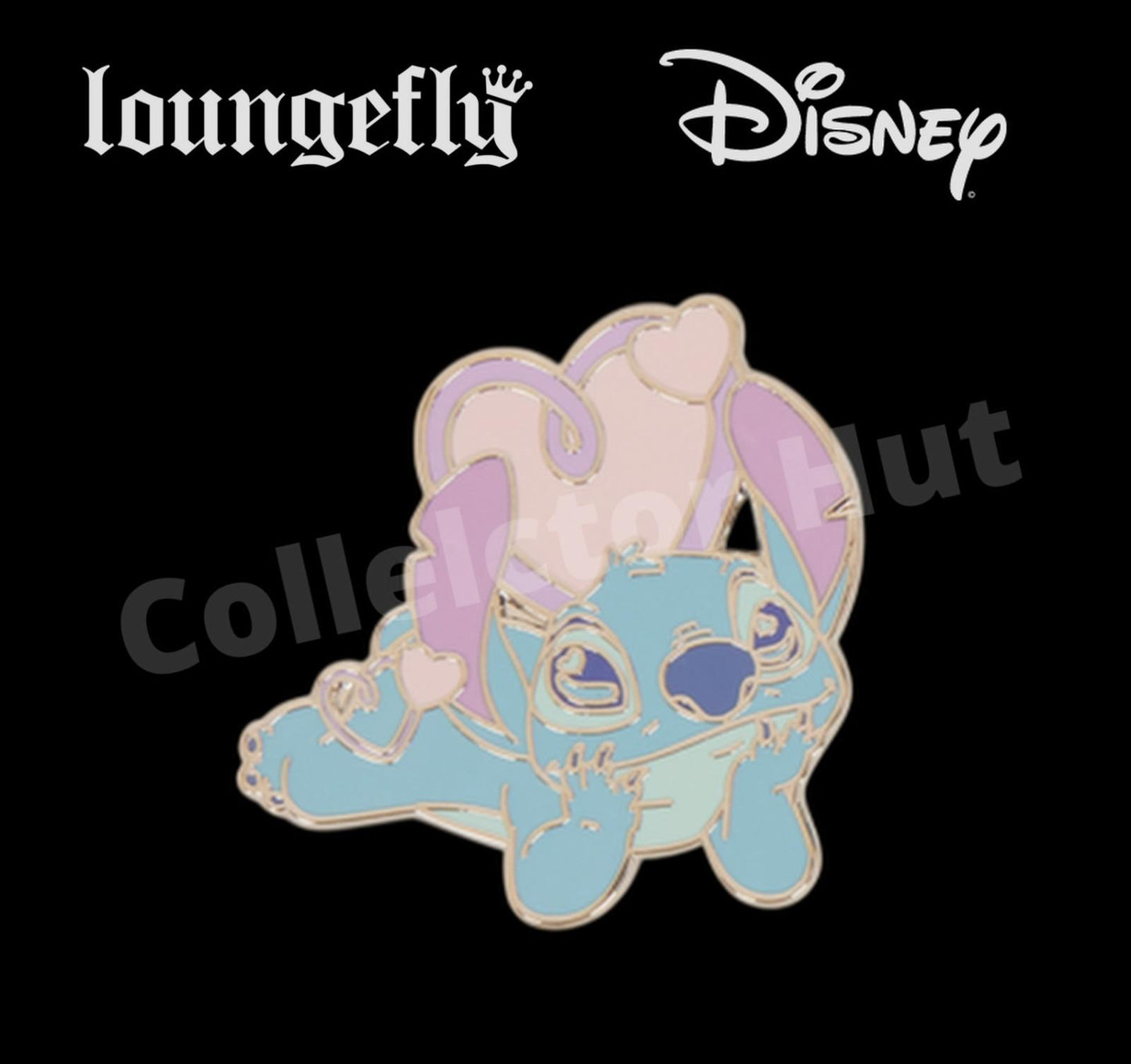Disney Lilo and Stitch angel hearts mystery loungefly pin