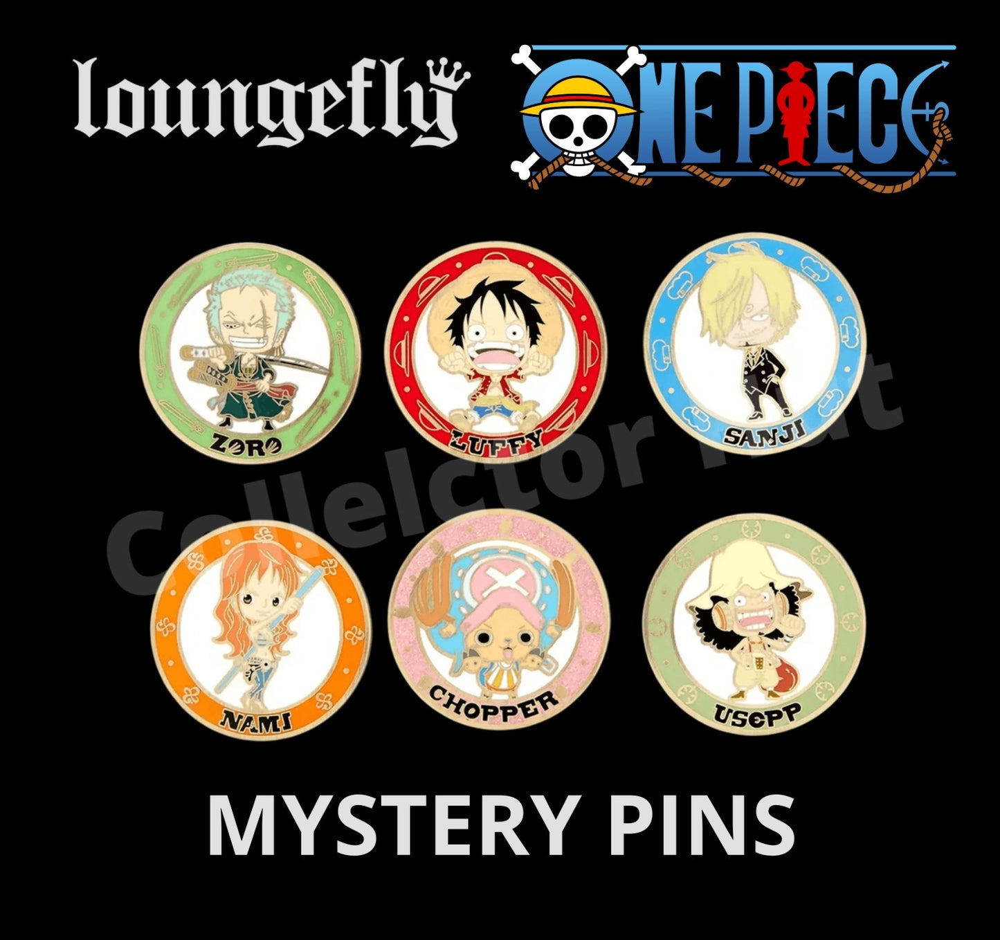 Loungefly One Piece Chibi Mystery Pins (IDENTIFIED)