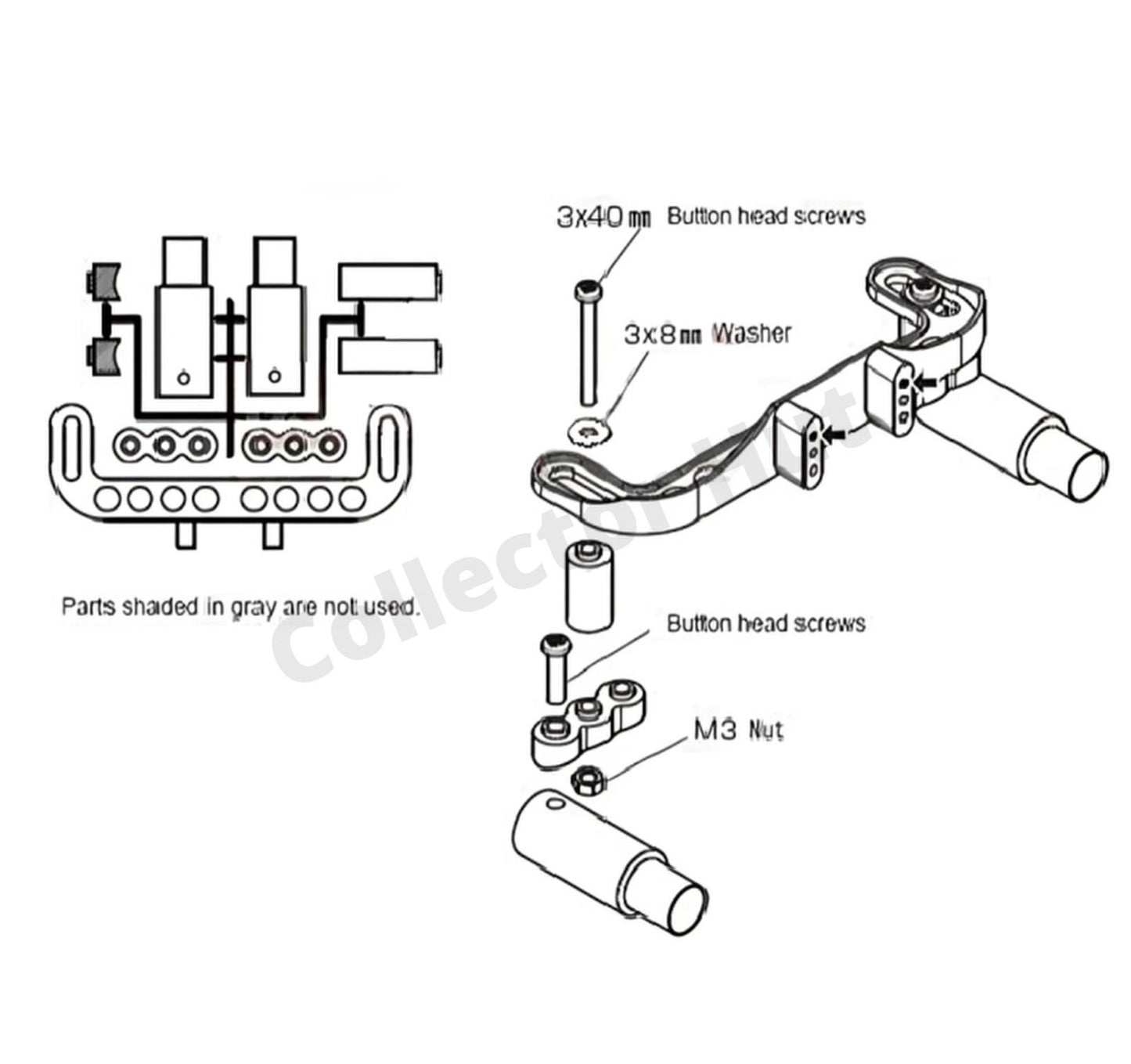 RC Car Truck Exhaust Decoration Kit 1/10 1:10 Scale Models (1:12/1:8)