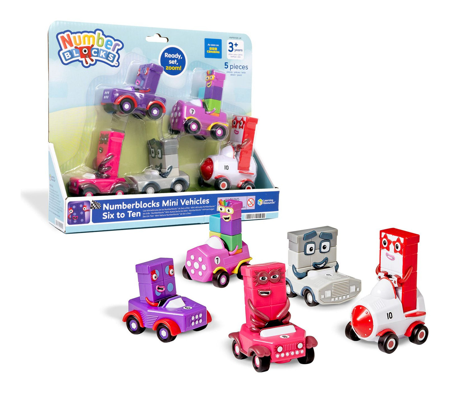 Numberblocks Vehicle Sets Educational Mathematics Toys CBeebies