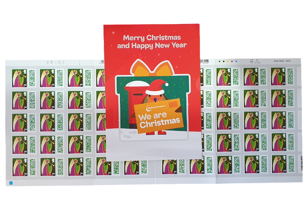 Royal Mail Christmas Stamps x50 1st and 2nd Class