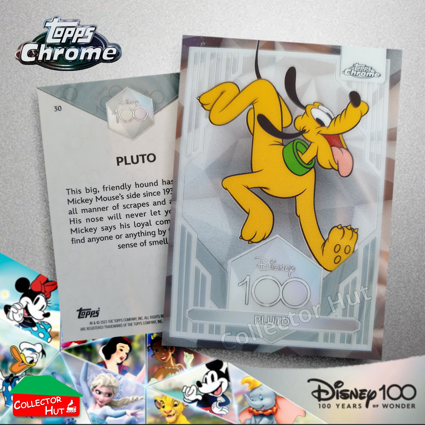 Disney 100 Topps Chrome 2023 Base Cards 1-100 Pick Singles to Complete Your Set