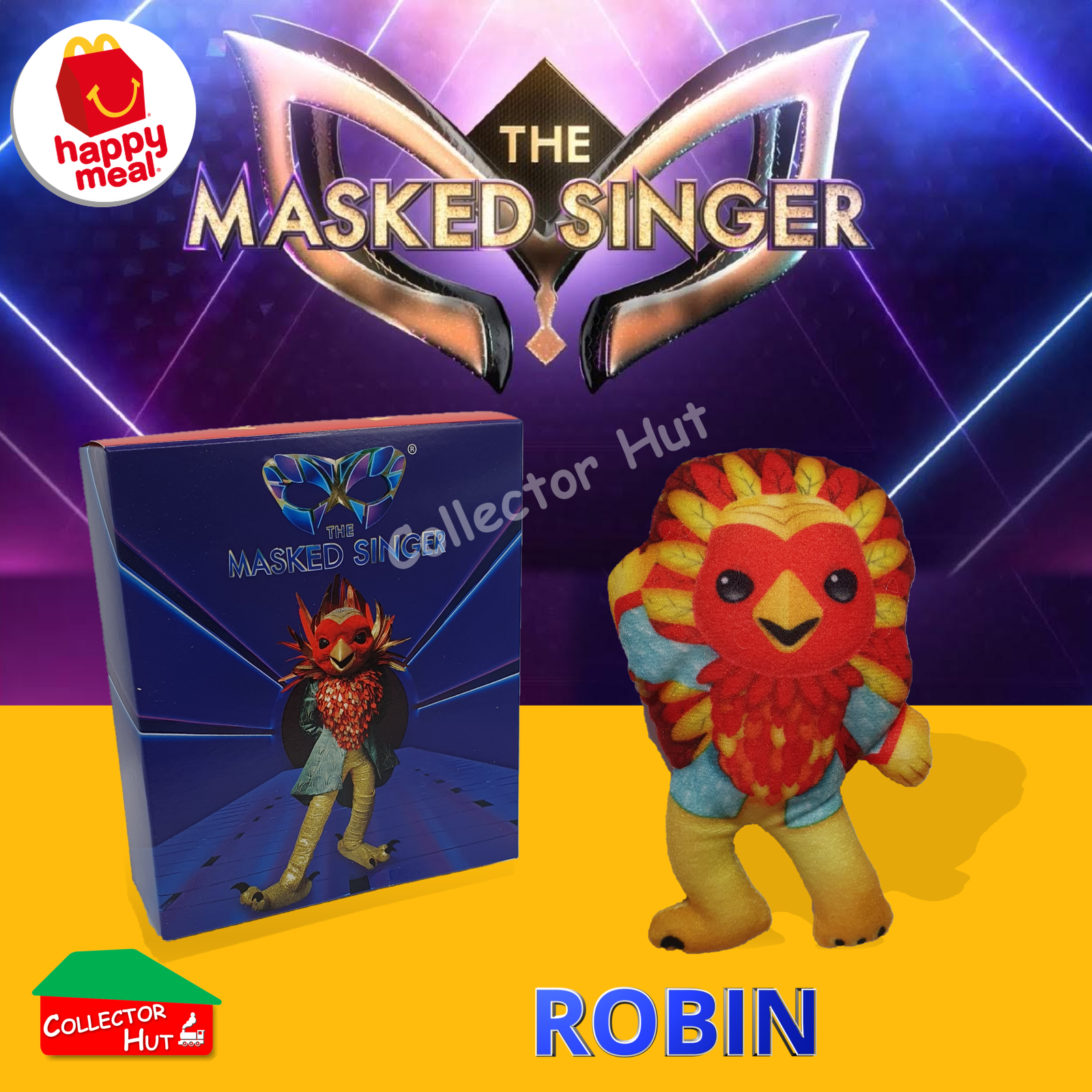 McDonalds Happy Meal The Masked Singer Plush Toys BOXED NEW