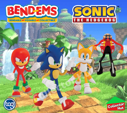Sonic the Hedgehog Bend-Ems Bendable Popsable Action Figures
