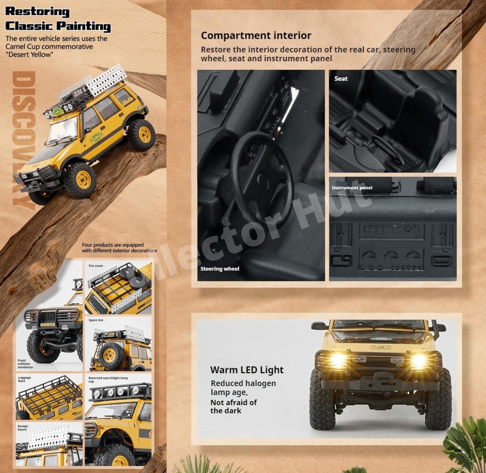 FMS FCX24M Land Rover 1:24 Rock Crawler Camel Trophy Edtion LICENSED