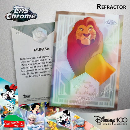Disney 100 Topps Chrome 2023 REFRACTOR Cards 1-100 Pick Singles