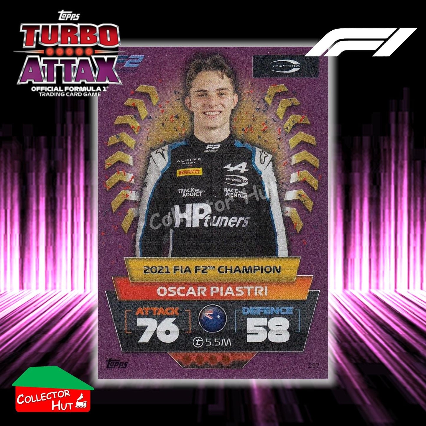 Topps Turbo Attax Formula 1 F1 2022 PINK GREEN RED Parallel Cards