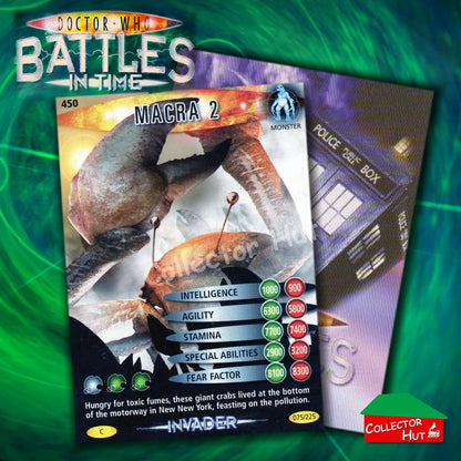DOCTOR WHO Battles in Time #376-600 INVADER RARE & COMMON CARDS YOU CHOOSE