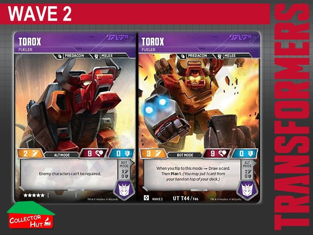 Transformers TCG CHARACTER Trading Cards All Waves