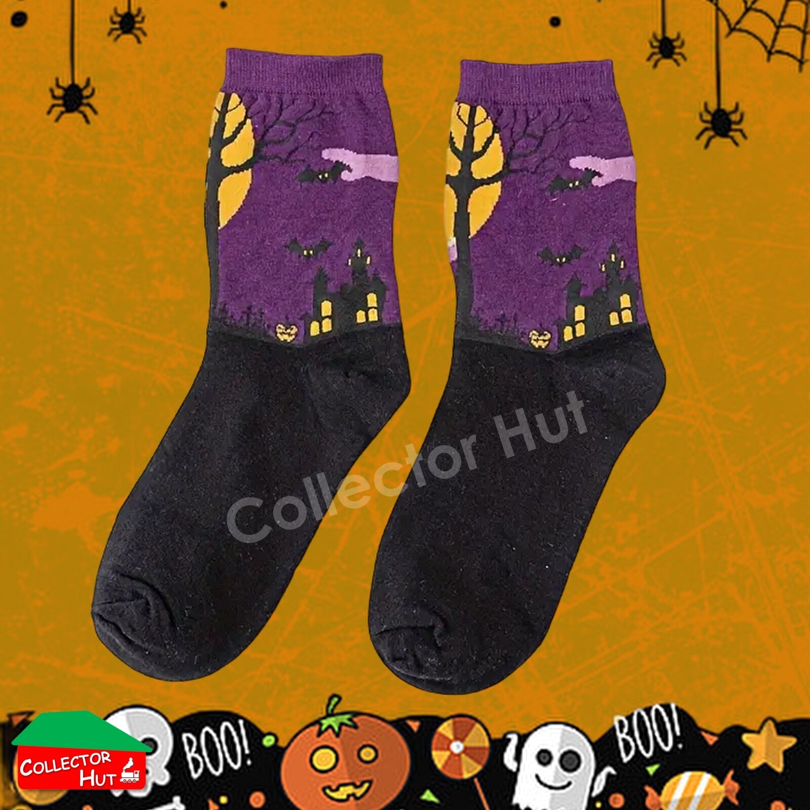 Happy Crew Socks Novelty HALLOWEEN Cotton Blend Anti-Odor Unisex CUSTOM Gift Set