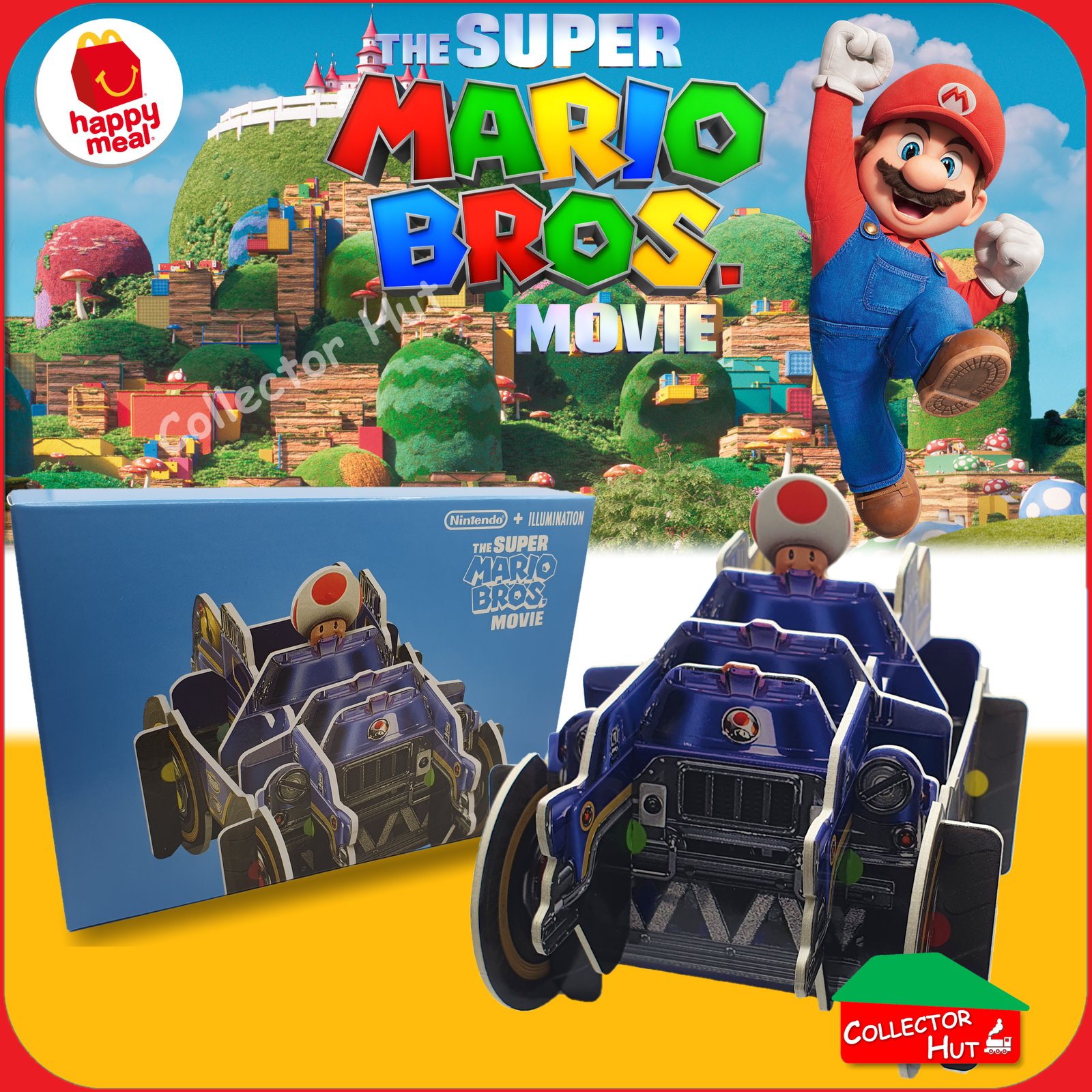 McDonald's Happy Meal Super Mario Bros Movie 2023 3D Build Kits