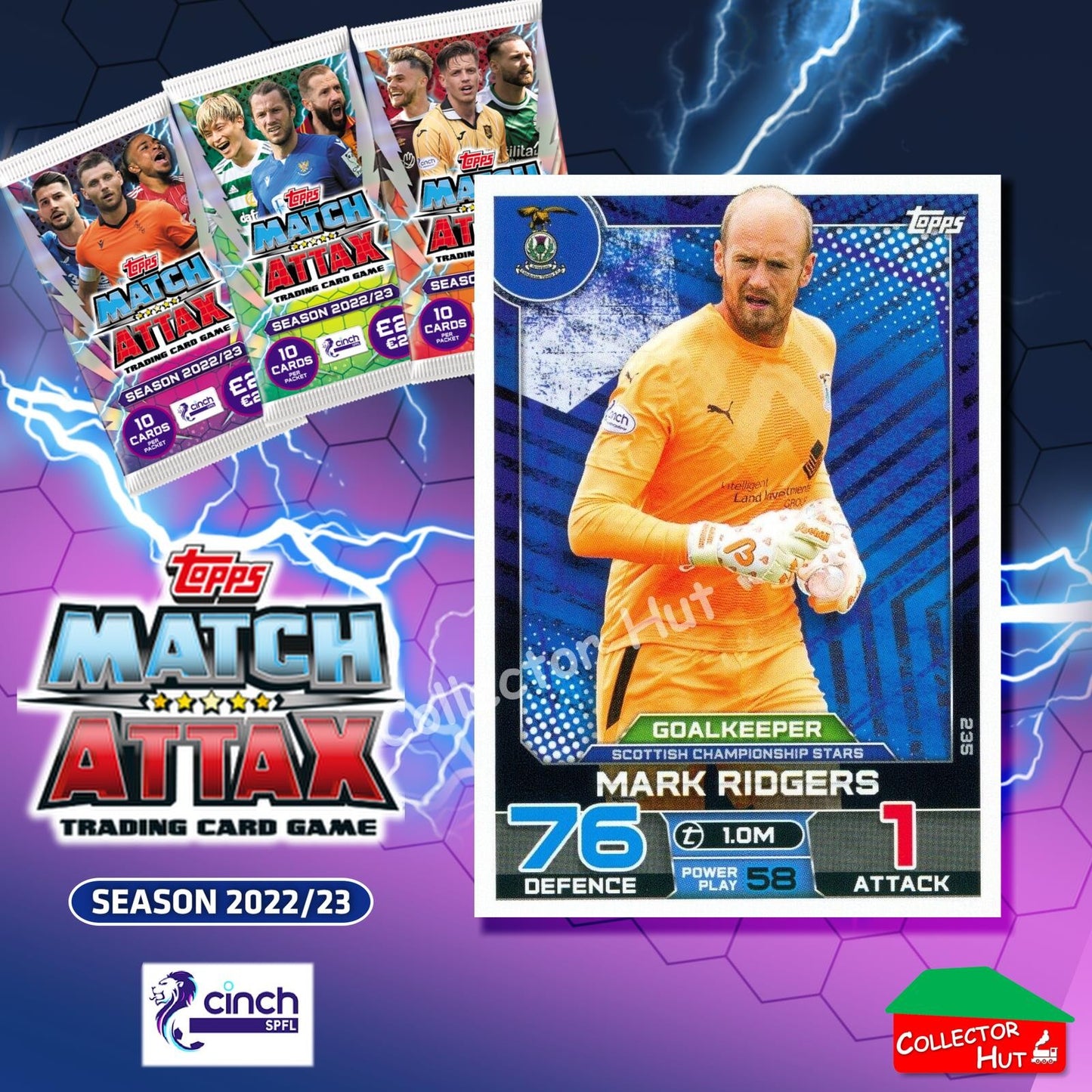TOPPS MATCH ATTAX SPFL 2022/23 #163-264 Choose Your Card