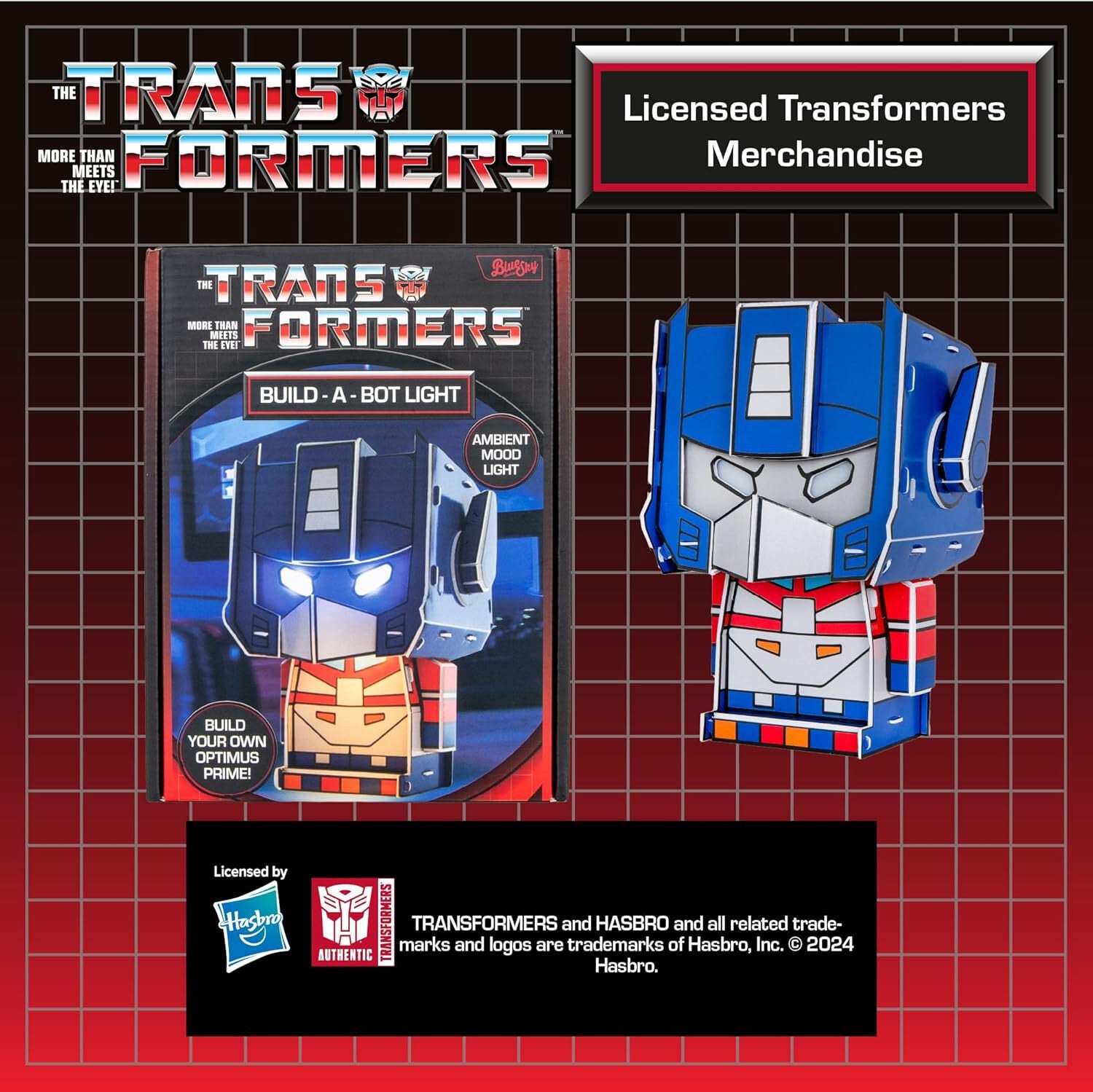 Transformers Build-A-Bot Light Optimus Prime Blue Sky Studios