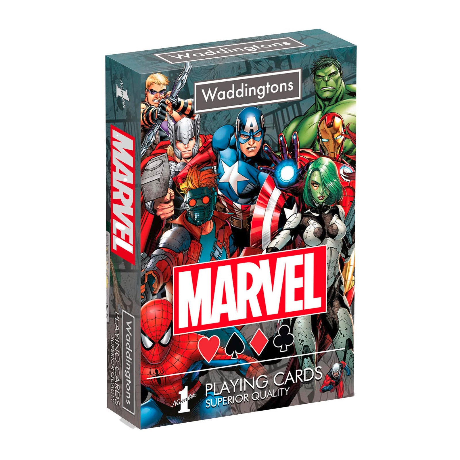 Waddingtons Novelty Playing Cards DC Marvel