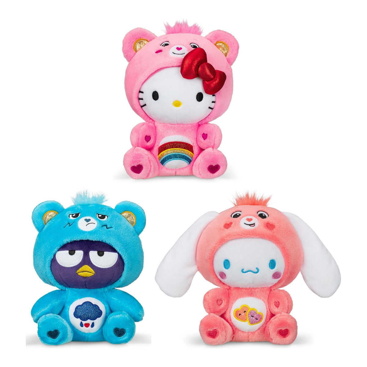 Care Bears x Hello Kitty 9" 22cm Plush Toy Collection
