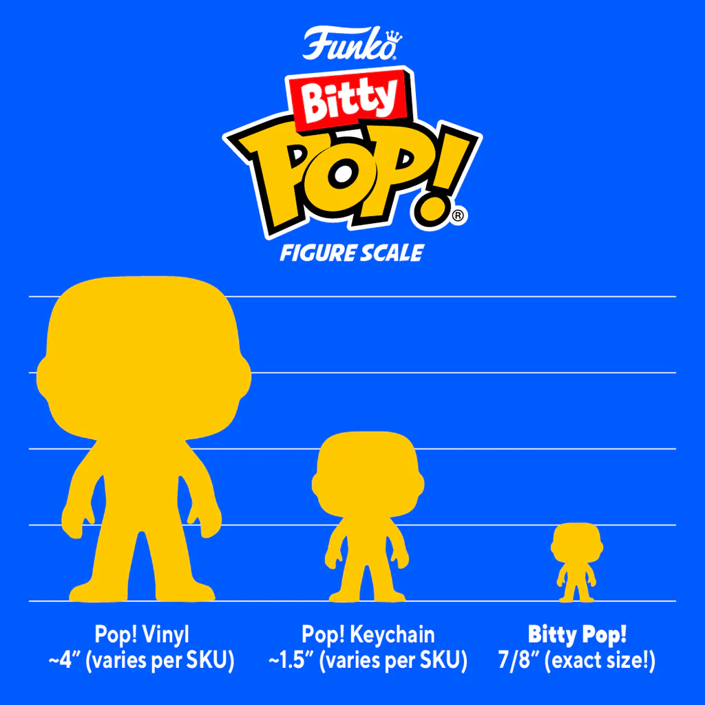 Pokemon Bitty Pop! 4-Pack Pikachu Bulbasaur Charmander Squirtle