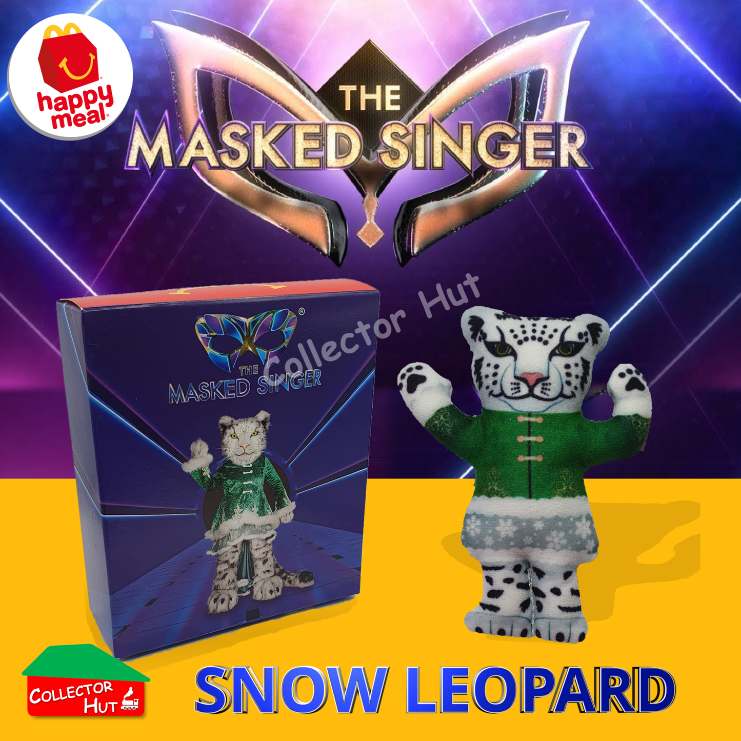 McDonalds Happy Meal The Masked Singer Plush Toys BOXED NEW