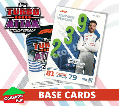 Topps Turbo Attax Formula 1 F1 2024 #1-166 Base Cards YOU CHOOSE