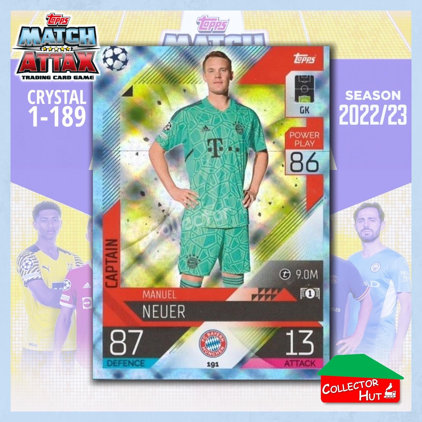 Topps Match Attax Europa Champions League 2022/23 Crystal Parallel Cards 190-387
