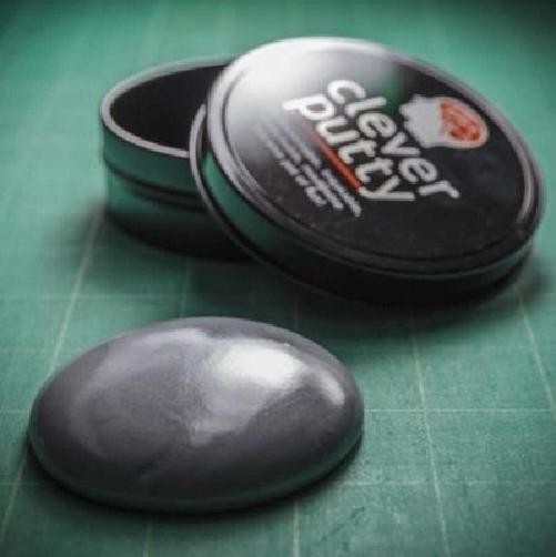 Clever Putty Sensory Slime Silver Mouldable Stretachable Stress Relief
