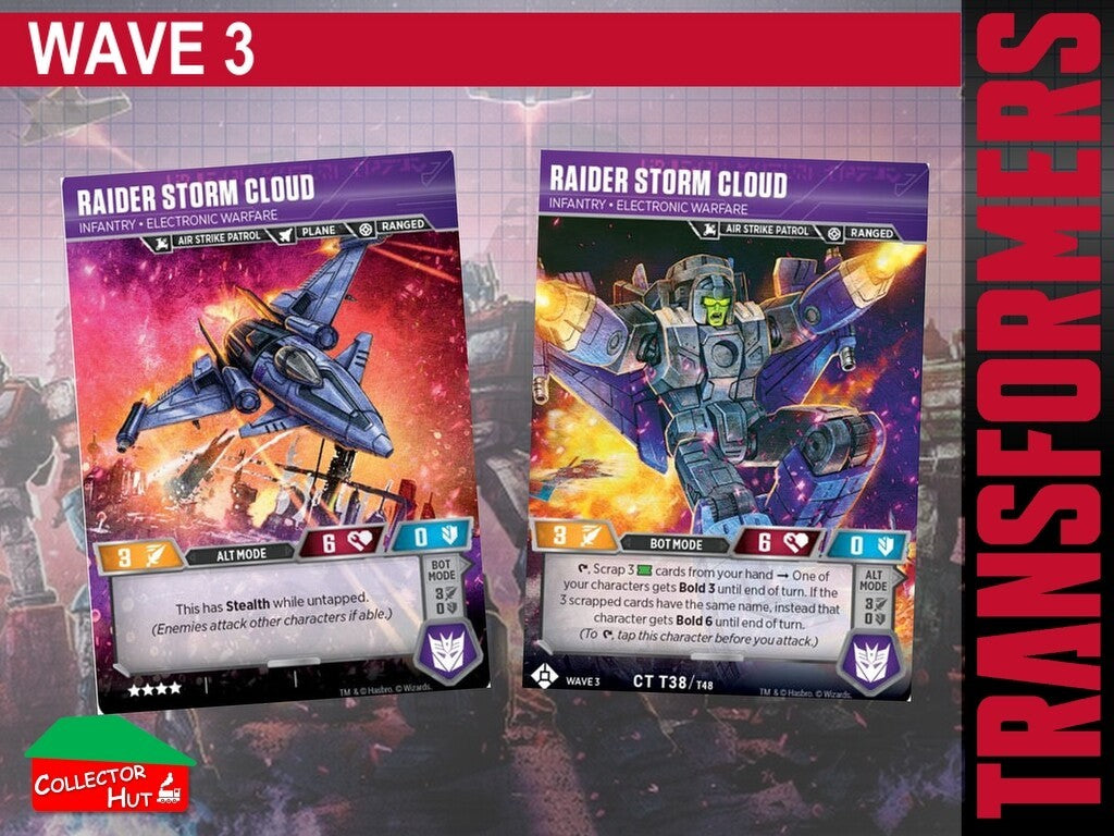 Transformers TCG CHARACTER Trading Cards All Waves