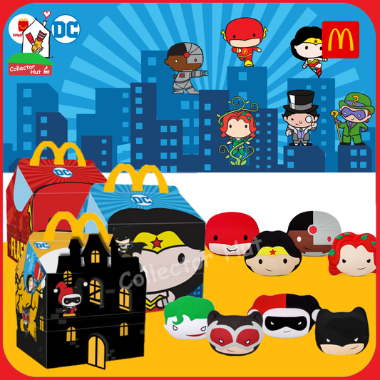 McDonald's Happy Meal DC Super Heroes & Villains Collector's Tin Play Sets