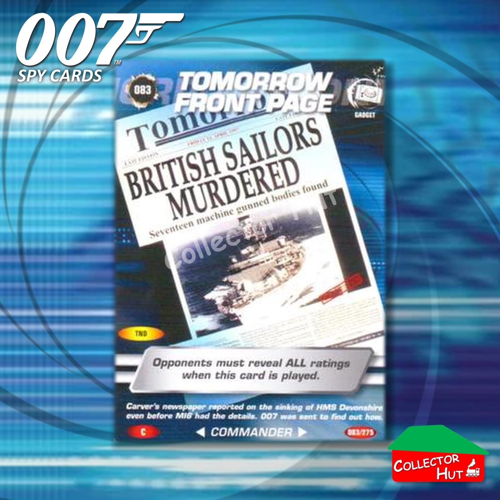 James Bond 007 Commander Spy Cards BASE COMMON YOU CHOOSE