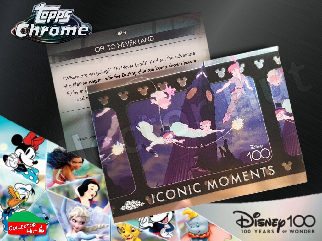 Disney 100 Topps Chrome 2023 RARE CARDS Off the Page Iconic Moments Stitch