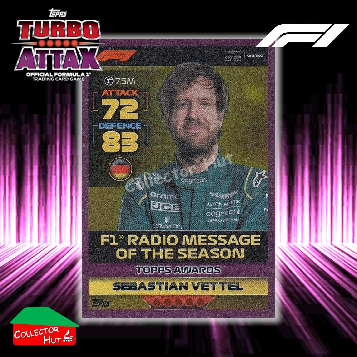 Topps Turbo Attax Formula 1 F1 2022 PINK GREEN RED Parallel Cards