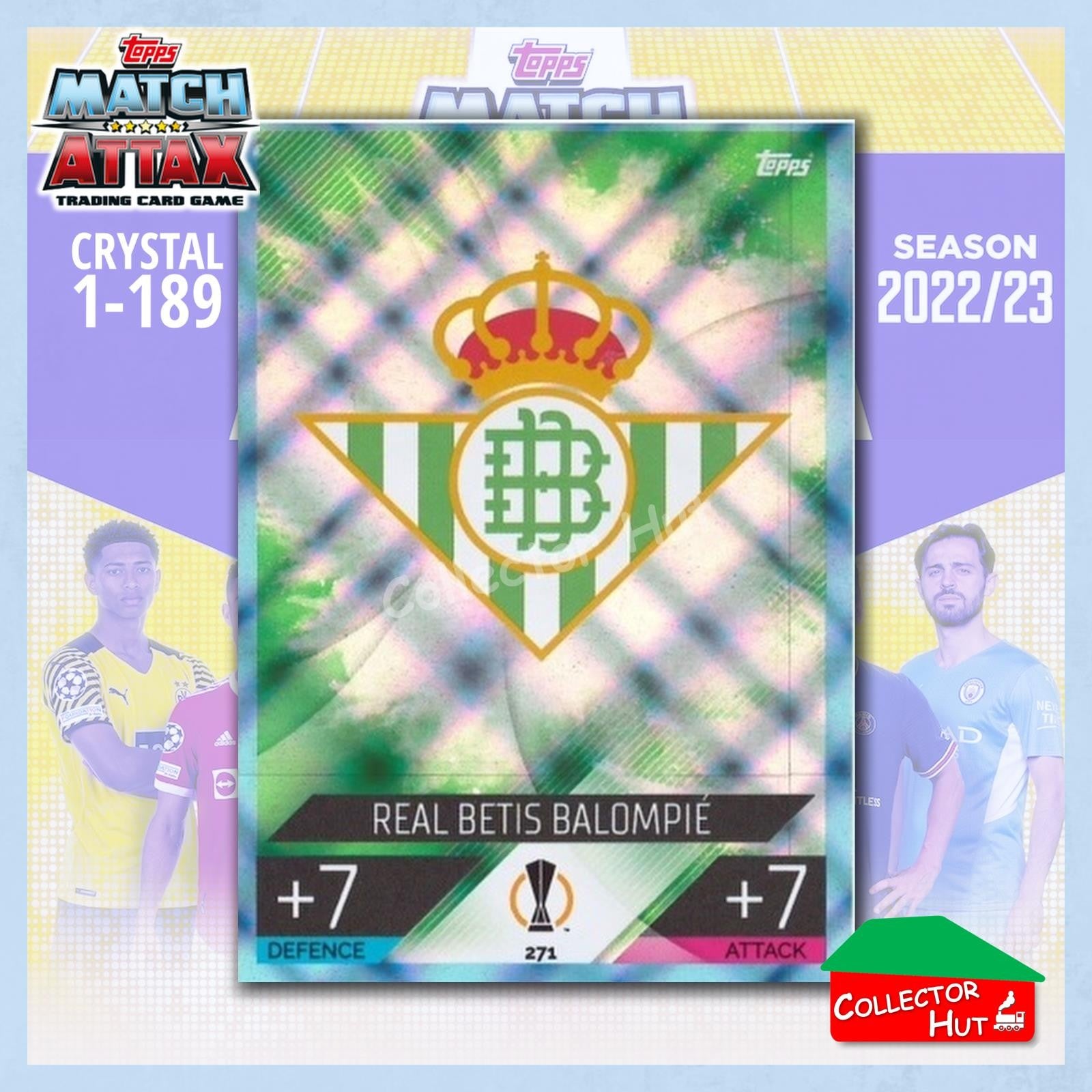 Topps Match Attax Europa Champions League 2022/23 Crystal Parallel Cards 190-387