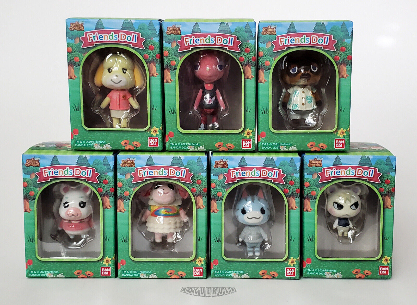 Animal Crossing Friends Doll Mini Flocked Figures New Horizons