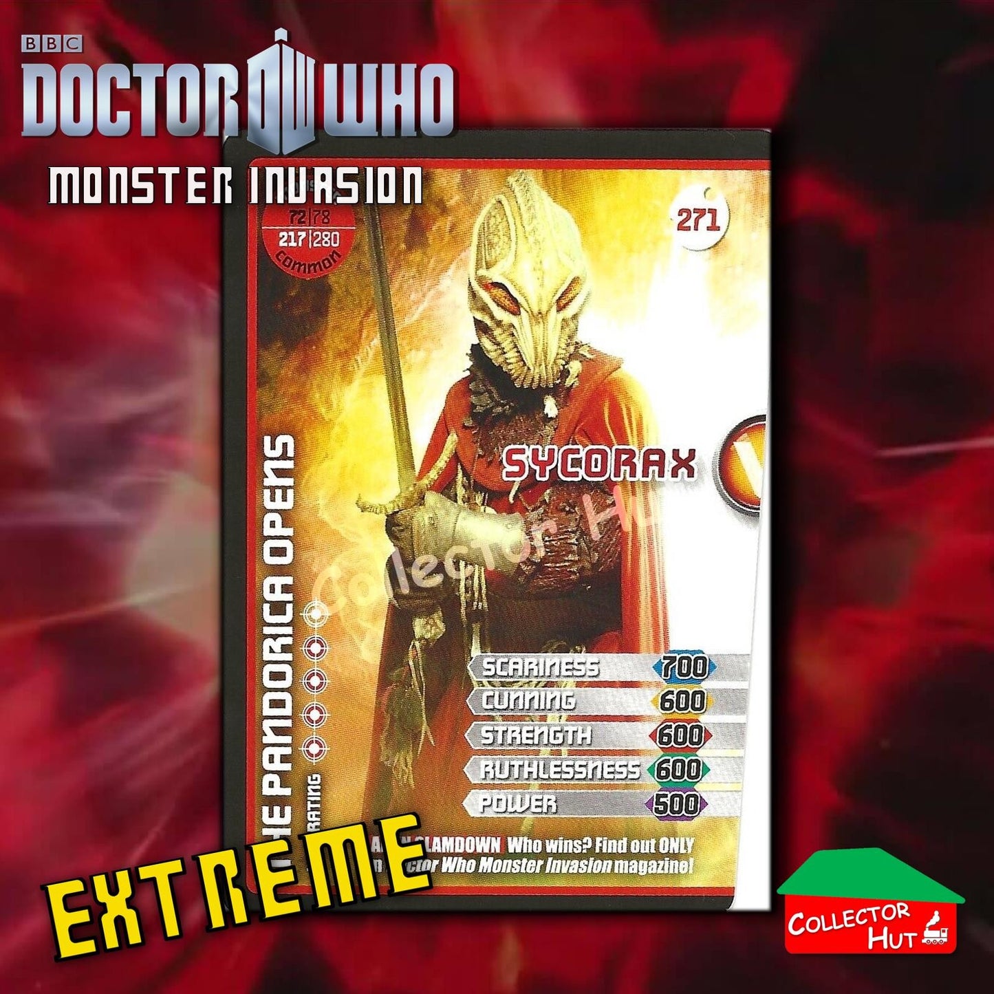 DOCTOR WHO Monster Invasion EXTREME Cards 166-344 New Fresh & Sleeved YOU CHOOSE