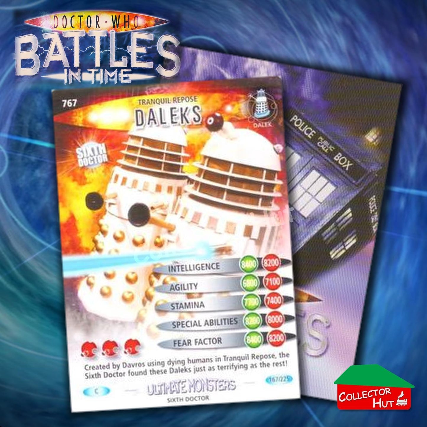 DOCTOR WHO Battles in Time #601-825 ULTIMATE MONSTERS RARE & COMMON Cards