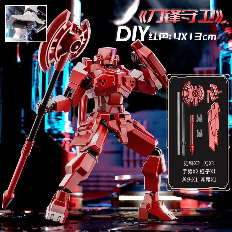 Shapeshift Robots Constructable Posable Action Figures for Art & Build Play