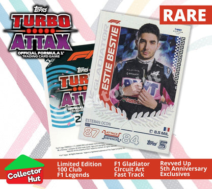 Topps Turbo Attax Formula 1 F1 2024 #313-344 RARE Limited Cards YOU CHOOSE