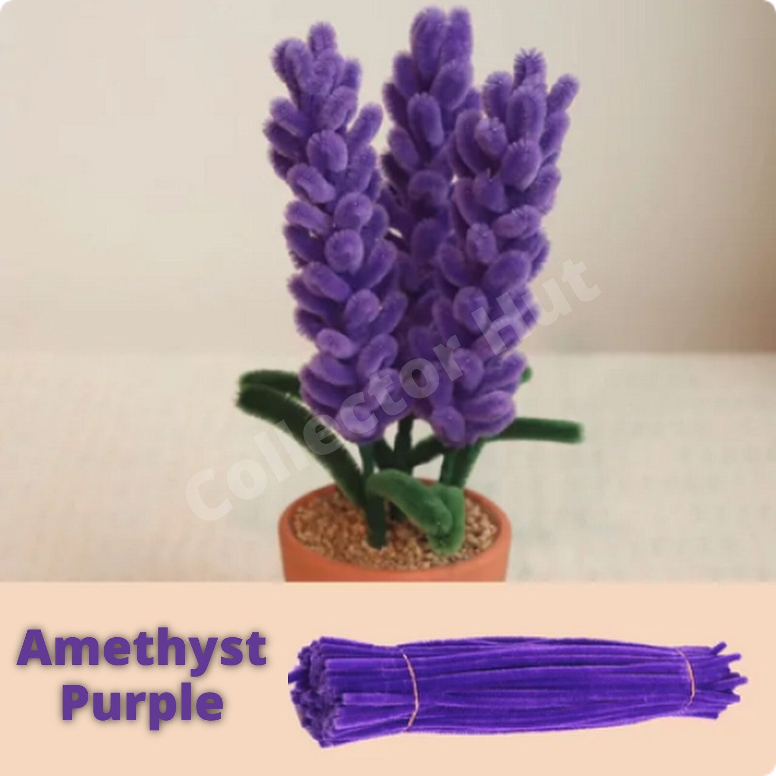 Chenille Craft Stems Pipe Cleaners 20pcs 30cm x 6mm Long Flexible Craft Supplies