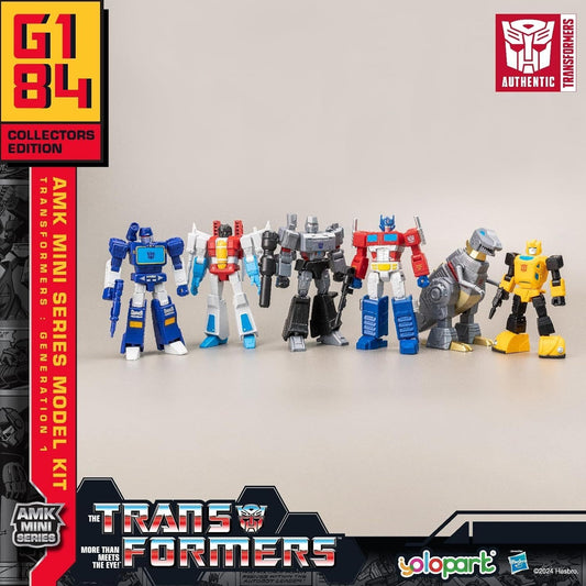 Transformers G1 Mini Action Figure Model Kit 6 Pack Combo Set Yolopark