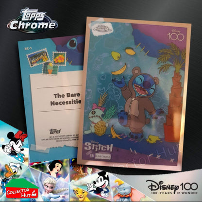 Disney 100 Topps Chrome 2023 RARE CARDS Off the Page Iconic Moments Stitch