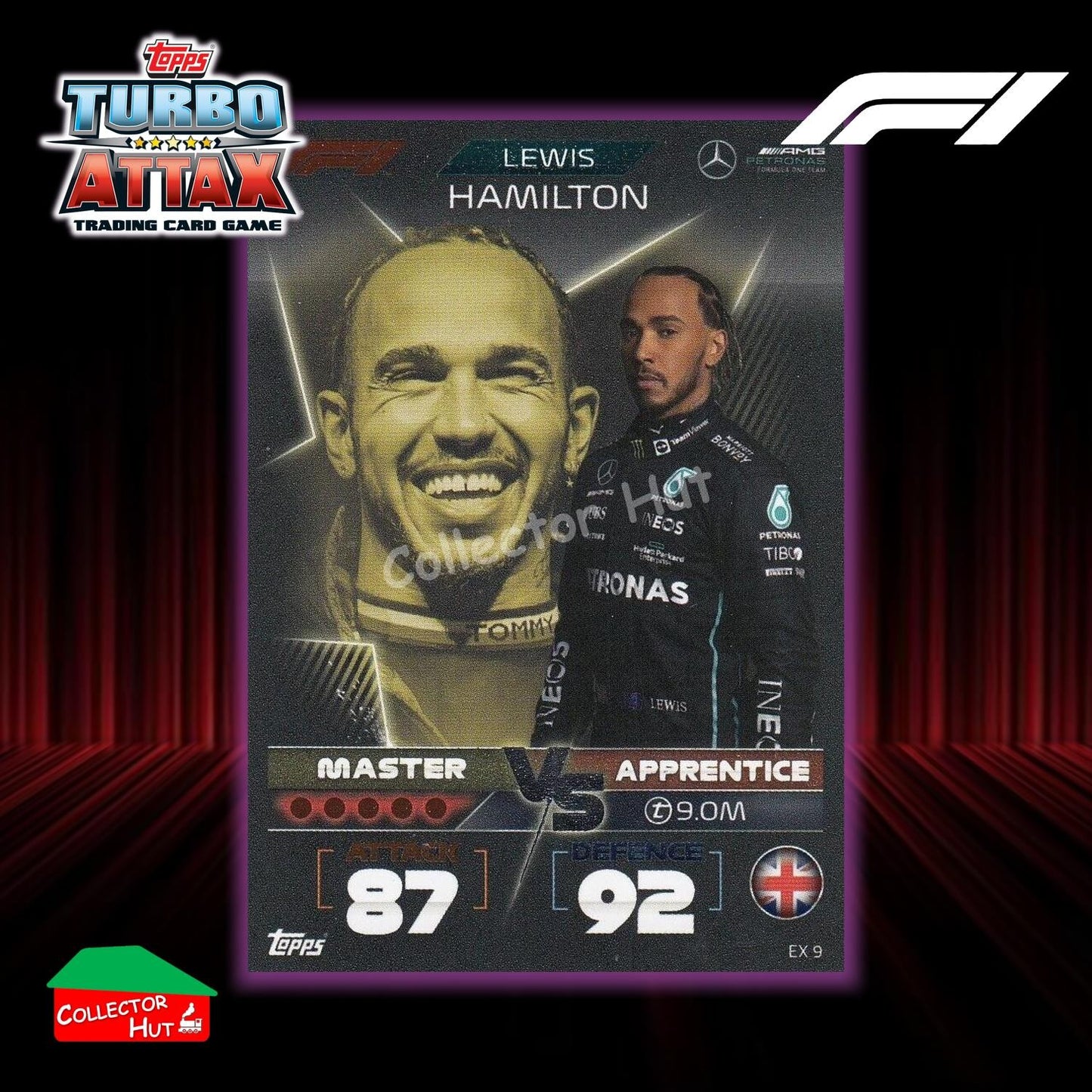 Topps Turbo Attax Formula 1 F1 2022 Limited Edition, 100 Club & Foil Cards